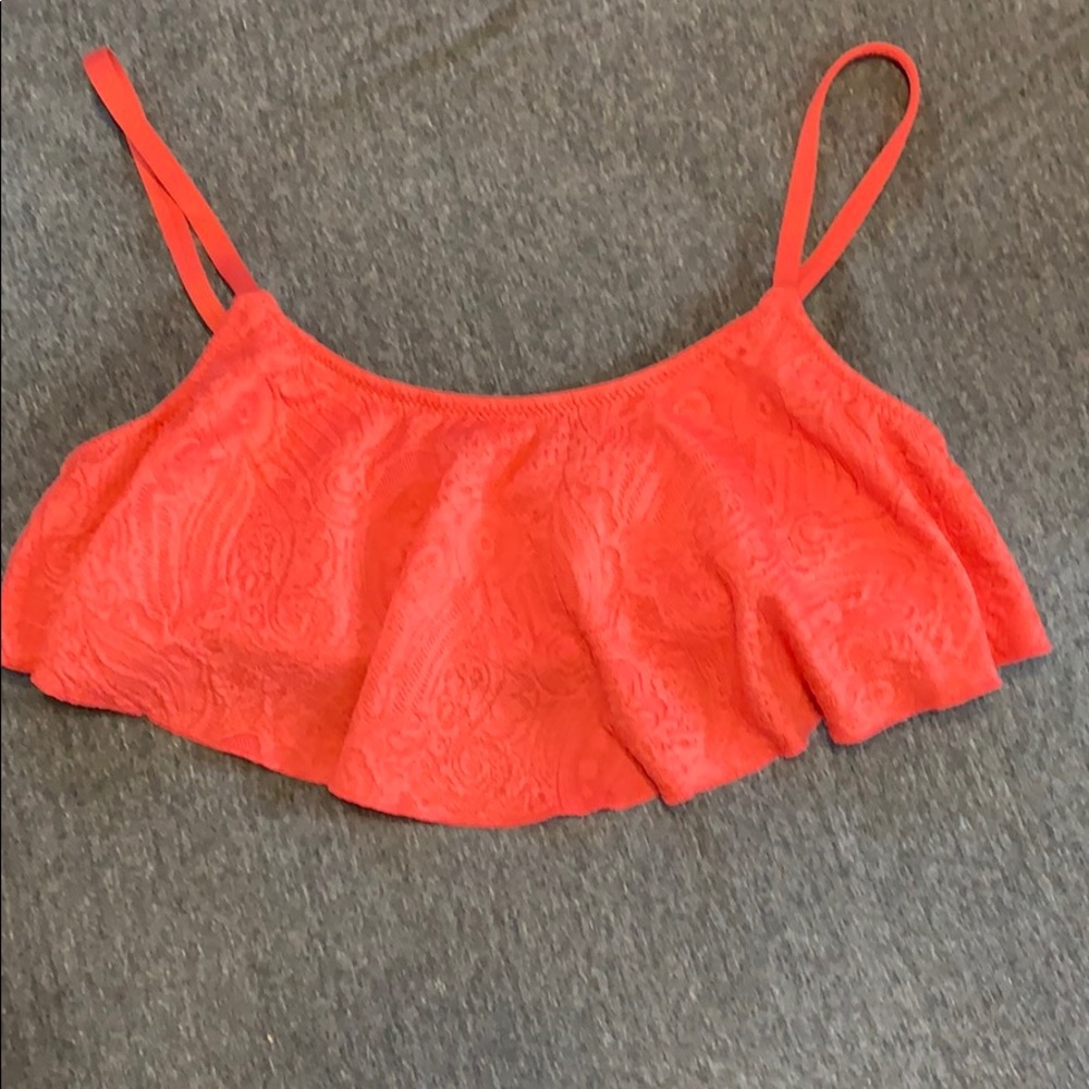 Coral lace swim TOP